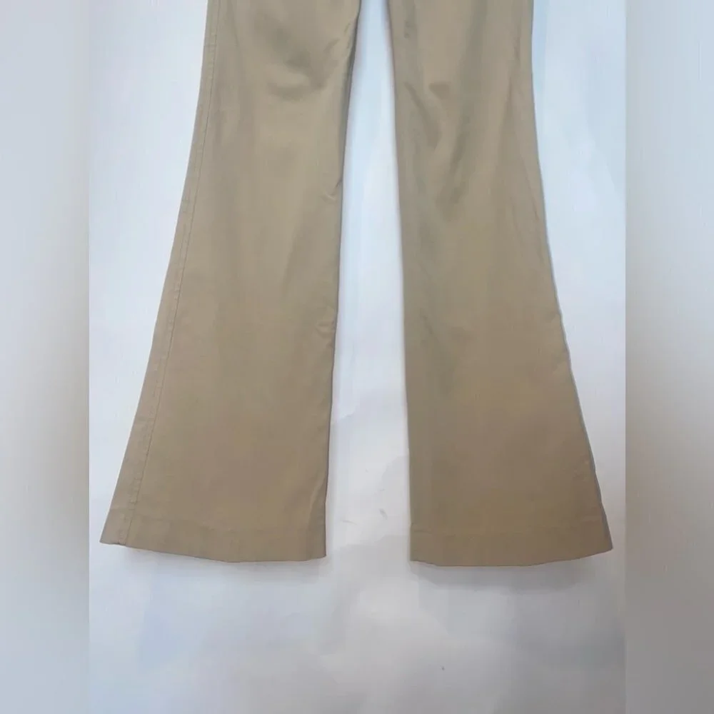 Theory Khaki Wide‎ Leg Flare trouser Tall Long